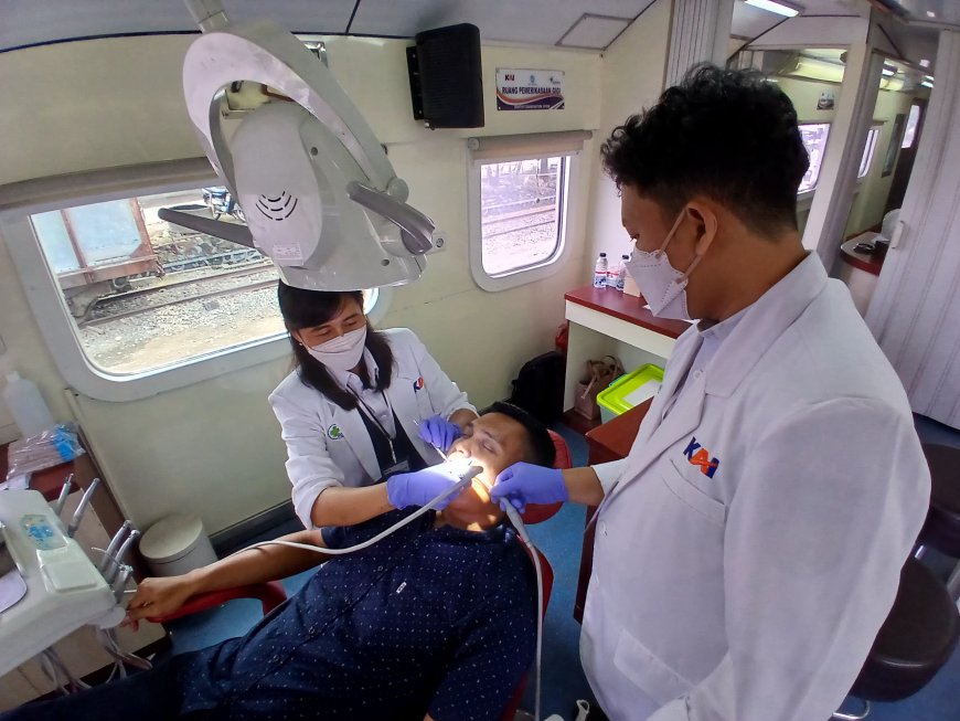 KAI Daop 4 Semarang Kembali Hadirkan Pelayanan Kesehatan Gratis Menggunakan Rail Clinic di Stasiun Gundih